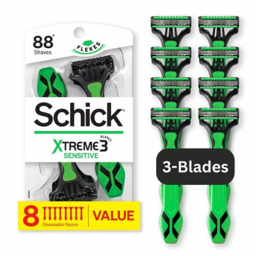 Schick® Xtreme 3® Sensitive Disposable Razor Perspective: front