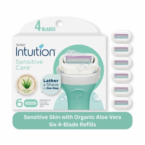 Food 4 Less Schick Intuition Sensitive Care Razor Refills 6 Ct