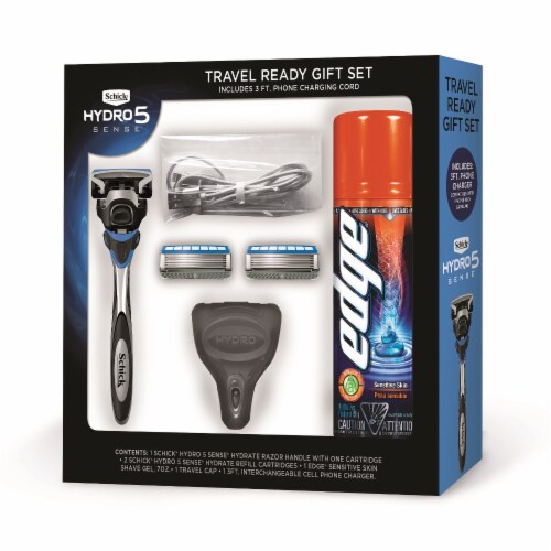 Schick Hydro5 Sensitive Razor Holiday Gift Set Perspective: front