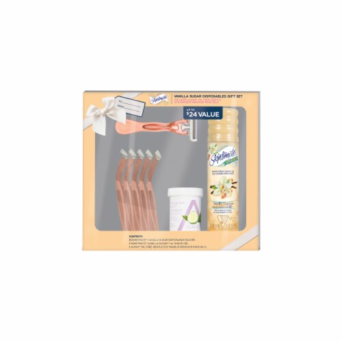 Skintimate Vanilla Sugar Holiday Gift Set Perspective: front