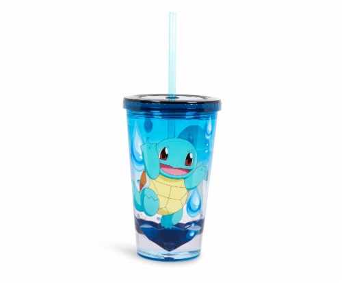 Pokemon Squirtle 16oz Plastic Carnival Cup Tumbler with Lid and Reusable  Straw, 1 Each - Kroger