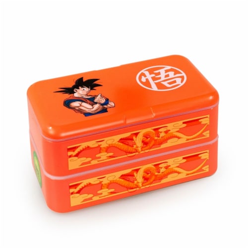 Dragon Ball Z Goku Bento Box w/ Chopsticks & Spoon Perspective: front