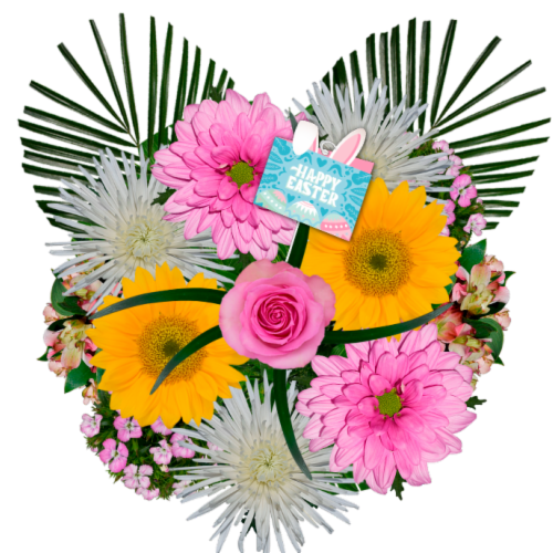 Easter Bunny Bouquet Perspective: front