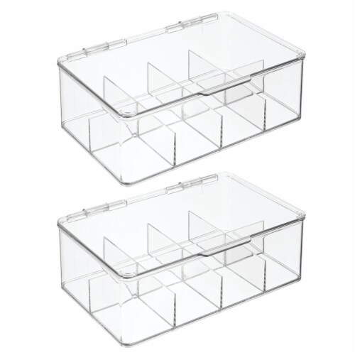 MDesign Plastic Stackable Kitchen Organizer Storage Bin