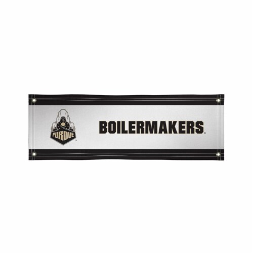 Victory VIC-810022PUR-001-IFS Purdue Boilermakers NCAA Vinyl Banner, 2 x 6 ft. Perspective: front