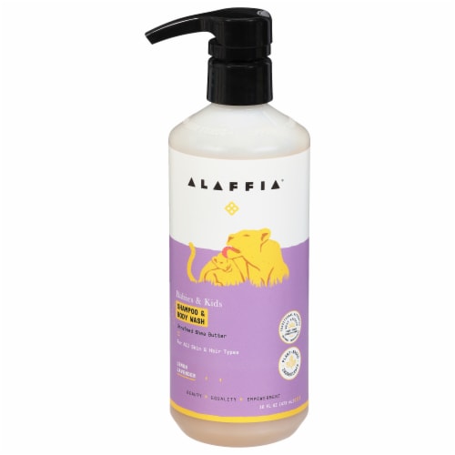 Alaffia® Babies & Kids Lemon Lavender Shampoo & Body Wash Perspective: front