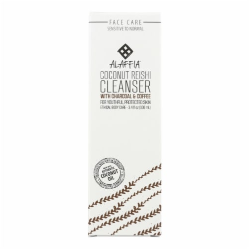 Alaffia Purifying Coconut Reishi Facial Cleanser Perspective: front