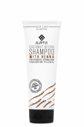 Alaffia Coconut Reishi with Henna Cleansing Shampoo Perspective: front