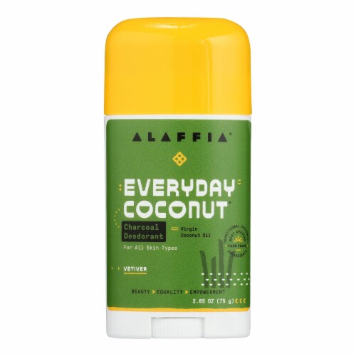 Alaffia Deodorant with Charcoal & Coconut Vetiver, 2.65 oz - Ralphs