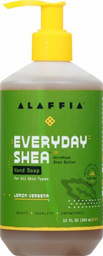 Alaffia Everyday Shea Lemon Verbena Hand Soap Perspective: front