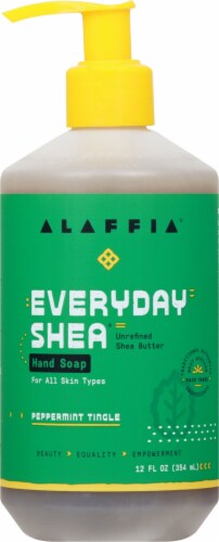 Alaffia Everyday Shea Peppermint Tingle Hand Soap Perspective: front