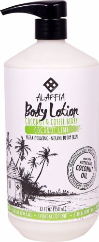Alaffia Coconut Lime Body Lotion Perspective: front