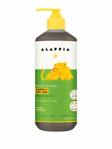 Alaffia® Virgin Coconut Oil Coconut Chamomile Shampoo & Body Wash for Babies & Kids Perspective: front