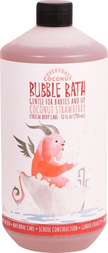 Alaffia 32 fl oz Coconut Strawberry Everyday Bubble Bath