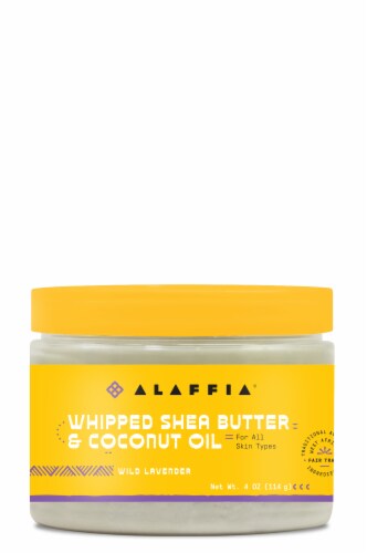Alaffia Wild Lavender Whipped Shea Butter & Coconut Oil Perspective: front