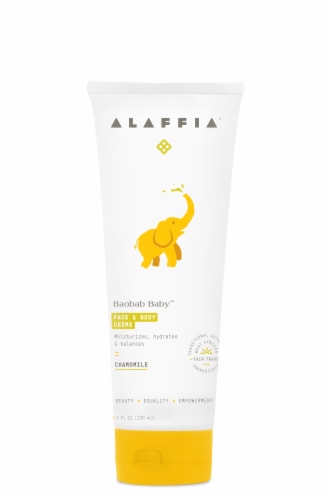 Alaffia Baobab Baby Chamomile Face & Body Creme Perspective: front