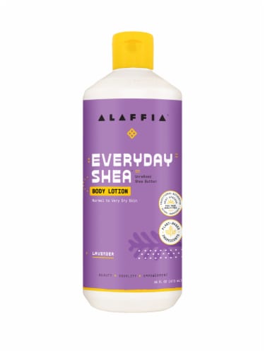 Alaffia Lavender Everyday Shea Body Lotion Perspective: front
