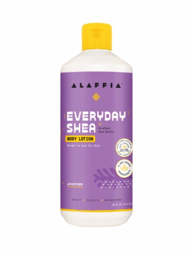 Alaffia Lavender Everyday Shea Body Lotion Perspective: front