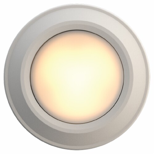 Tzumi auraLED Tap Light - White/Gray Perspective: front