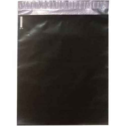 Box Partners CPM1419BK 14.5 x 19 in. Black 2.5 Mil Polyethylene Mailers Perspective: front