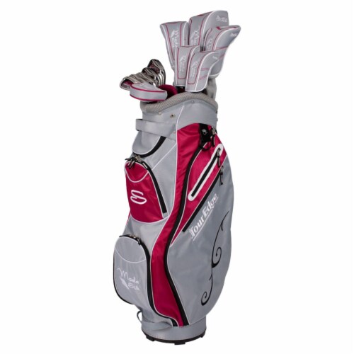 Tour Edge SISRGL11.B Tour Edge Moda Silk Womens Golf Set-Silver-Ruby-RH Perspective: front