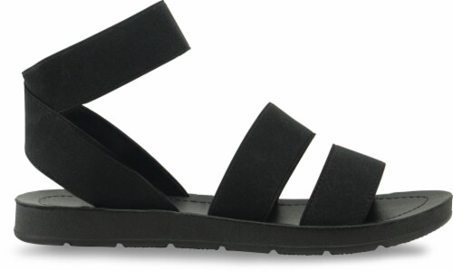 Soda Sushi Flat Sandals Black Size 6 Kroger