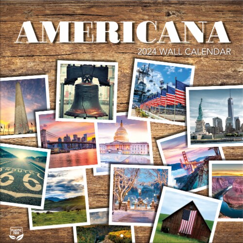 Lang Americana 2024 Wall Calendar, 1 ct Kroger