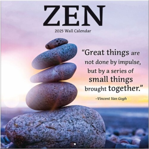 Turner Acquisitions 2025 Zen Wall Calendar Perspective: front