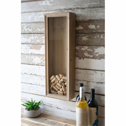 Wood And Glass Wine Cork Holder 1 City Market