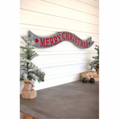 Metal Merry Christmas Banner, 1 - Harris Teeter