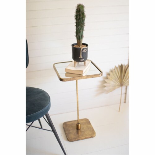 Accent Cocktail Table With Mirror Top Perspective: front
