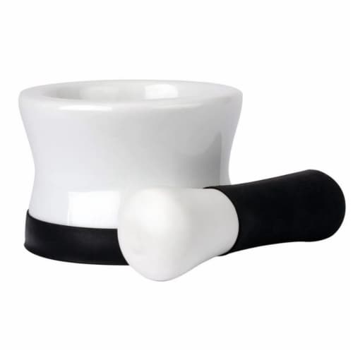 HealthSmart KTHERBC Porcelain Mortar & Pestle Grinding Perspective: front