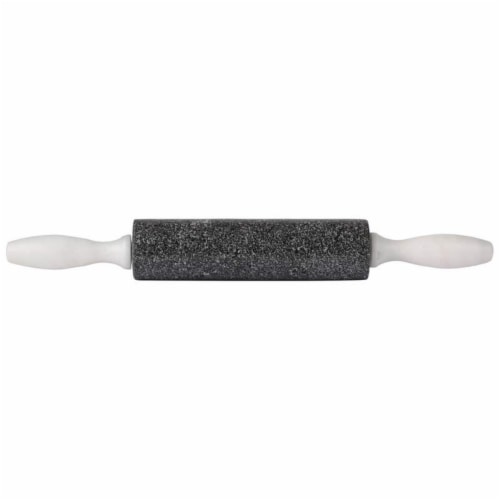 HealthSmart KTGRP 16 in. Charcoal Colored Granite Rolling Pin Perspective: front