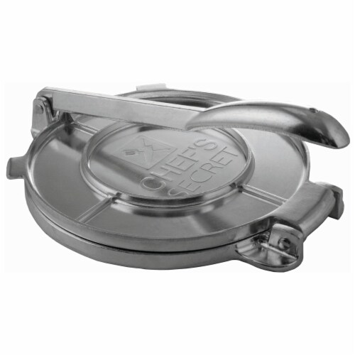 Chef's Secret 8 Inch Tortilla Aluminium Press Perspective: front