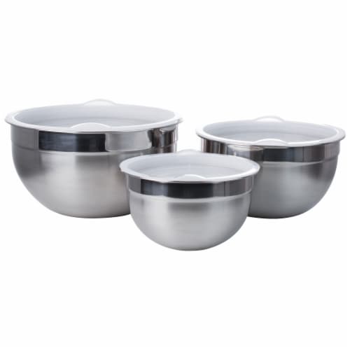 Three Piece Heavy Duty Stainless Steel German Mixing Bowl Set, 3 PC - Kroger