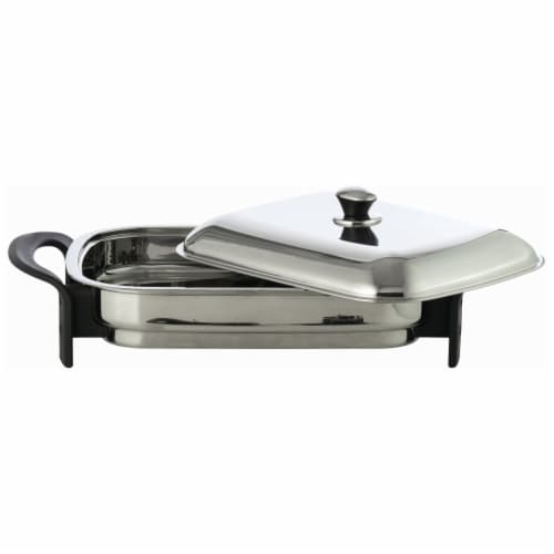 Chefman Long Stainless Steel Electric Warming Plate - Black, 1 ct - Ralphs