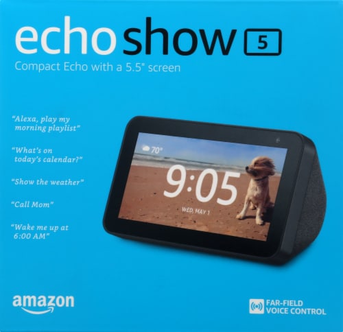 Écran intelligent Echo Show 5 d' avec Alexa (2e gén) - Anthracite