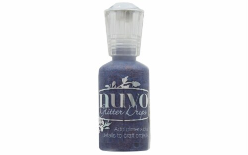 Nuvo Glitter Drops 1oz Chocolate Fondue Perspective: front