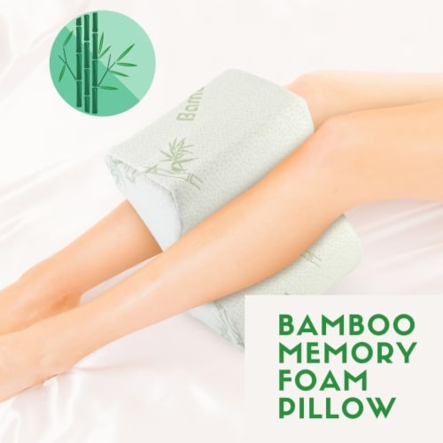 Premium Bamboo Knee Pillow for Sciatica Relief, Back Pain, Leg Pain,  Pregnancy, Hip and Joint, 1 unit - Dillons Food Stores