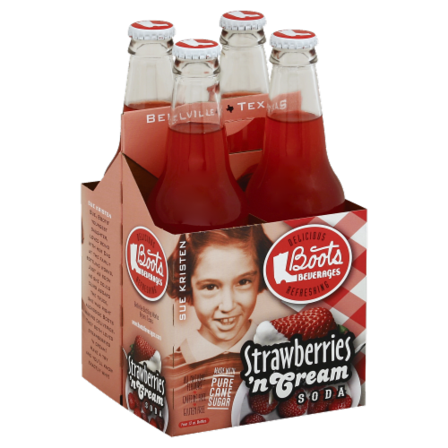 Boots Beverages Strawberries 'n Cream Soda Perspective: front