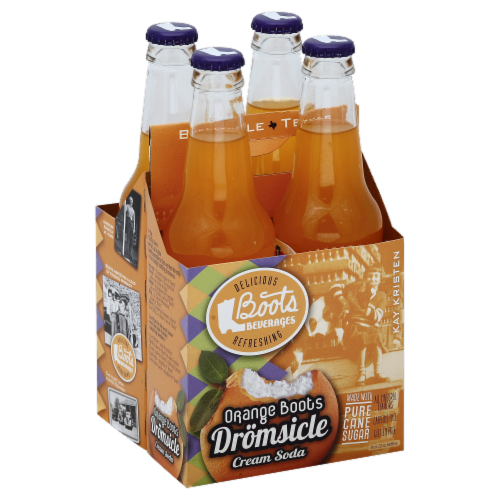 Boots Beverages Orange Boots Dromsicle Cream Soda Perspective: front