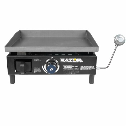 Razor Griddle GGT2160M 19 Inch Portable 1 Burner LP Propane Gas Grill, Steel Perspective: front