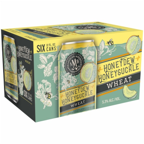 Appalachian Mountain Brewery Honeydew Honeysuckle Wheat Ale Seasonal Beer Perspective: front
