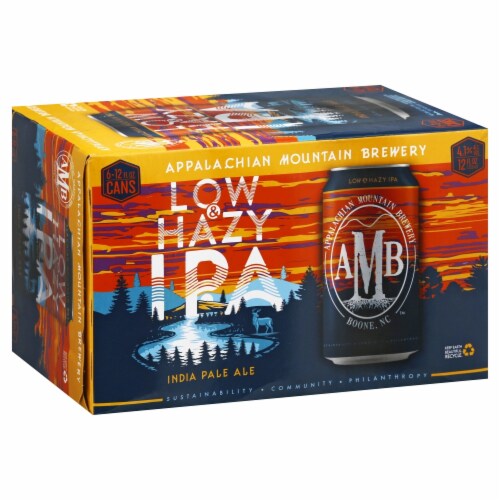 Appalachian Mountain Brewery Low & Hazy IPA Perspective: front