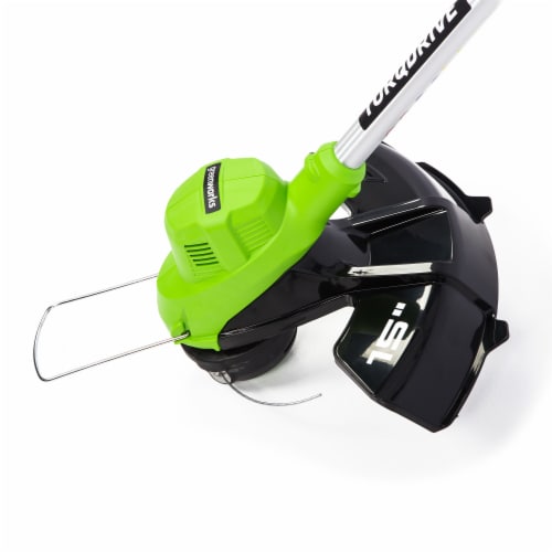 Greenworks 40V 15 Charger + Battery & Trimmer Perspective: front