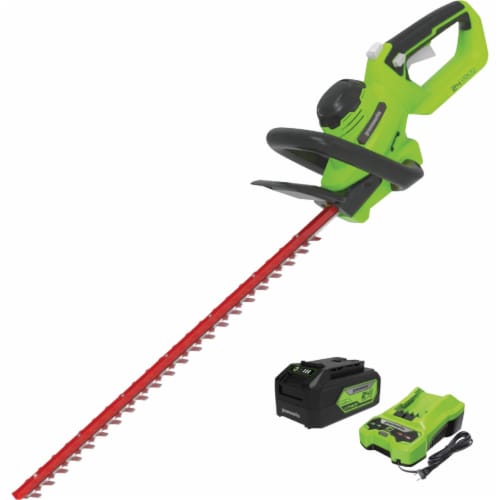 Greenworks 24V 22 In. Cordless Hedge Trimmer with 4.0 Ah USB Battery Charger 1 Fred Meyer