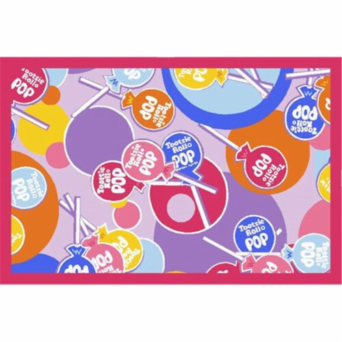 LA Rug TR-02 3958 Tootsie Roll Pop Rug - 39 x 58 Inch Perspective: front