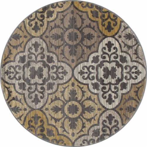Art Carpet 841864101065 5 ft. Arabella Collection Tilework Woven 