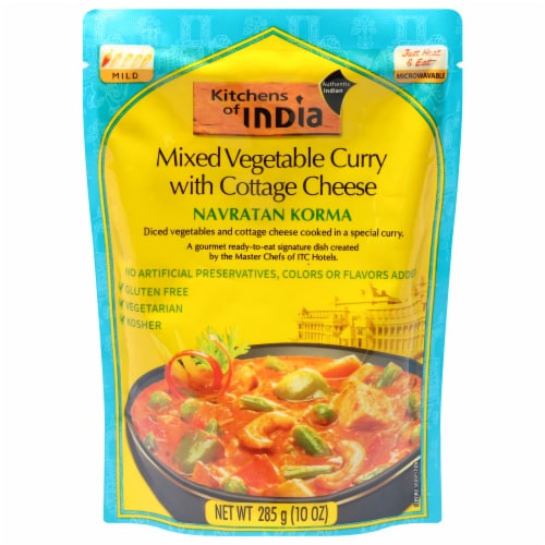 Kitchens of India Mixed Vegetable Curry With Cottage Cheese Perspective: front