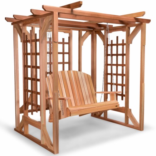 Cedar Pergola with Swing, 1 - Fry’s Food Stores